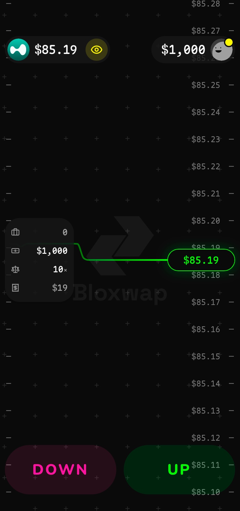 Bloxwap trade screen